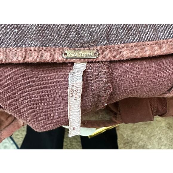 FREE PEOPLE Dwell On Dreams High Waisted Pleated Wide Leg Pants Size 6 - Picture 7 of 9